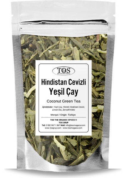 Hindistan Cevizli Yeşil Çay 40 gr