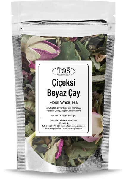 TOS The Organic Spices Çiçeksi Beyaz Çay 40 gr