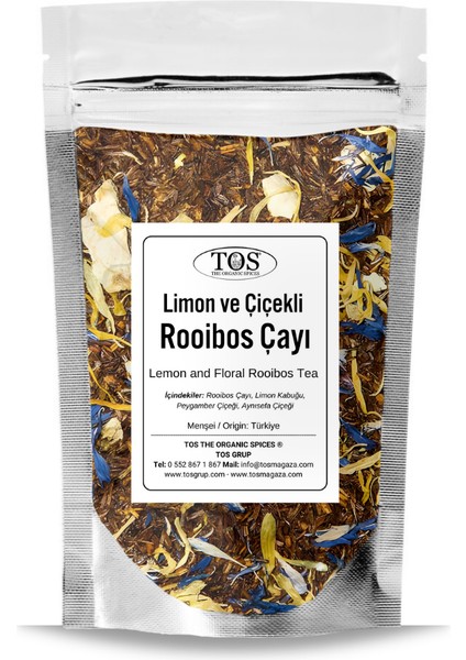 Limon ve Çiçekli Rooibos Çayı 250 gr (1. Kalite) Lemon And Floral Rooibos Tea