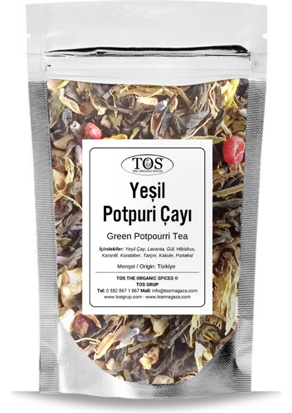 Yeşil Potpuri Çayı 100 gr (1. Kalite) Green Potpourri Tea