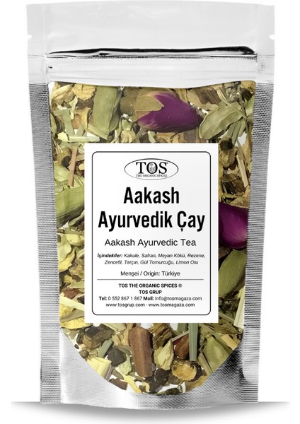 Aakash Ayurvedik Bitkisel Çay 250 gr (1. Kalite) Aakash Ayurvedic Herbal Tea
