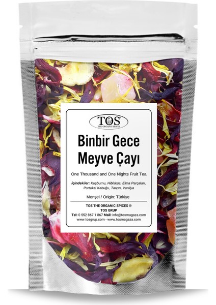 Binbir Gece Meyve Çayı 250 gr (1. Kalite) Thousand And One Nights Fruit Tea