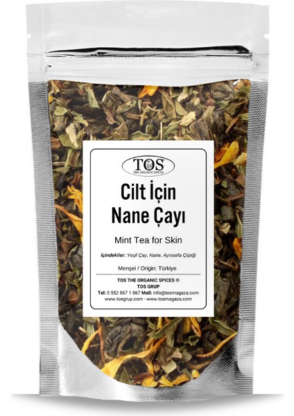 Cilt Için Nane Çayı 100 gr (1. Kalite) Mint Tea For Skin