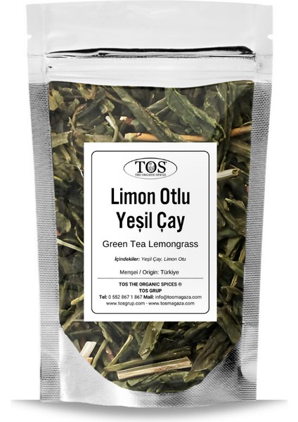 Yeşil Çay Limon Otu 40 gr (1. Kalite) Green Tea Lemongrass