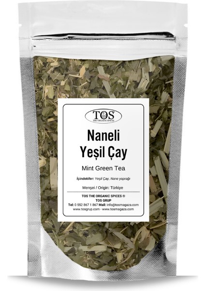 Naneli Yeşil Çay 40 gr (1. Kalite) Mint Green Tea