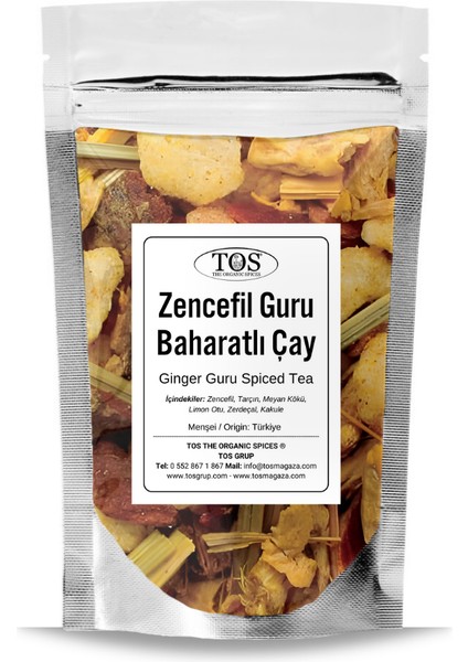 Zencefil Guru Baharatlı Çay 250 gr (1. Kalite) Ginger Guru Spiced Tea