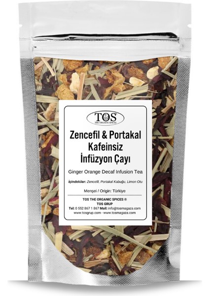 Zencefil Portakal Kafeinsiz Infüzyon Çayı 250 gr
