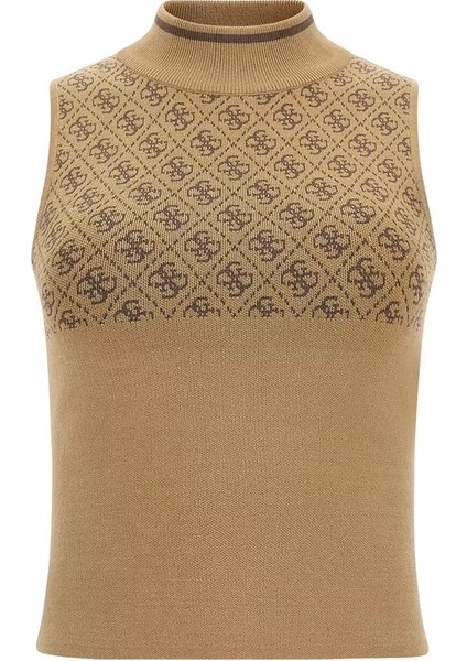 Lise 4g Logo Kadın Kahverengi Süveter