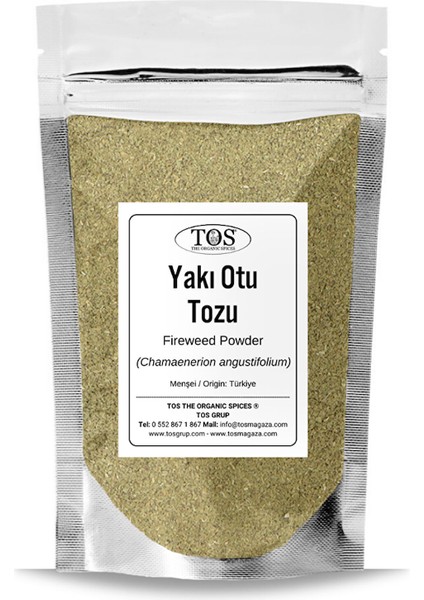 TOS The Organic Spices Yakı Otu Tozu 500 gr