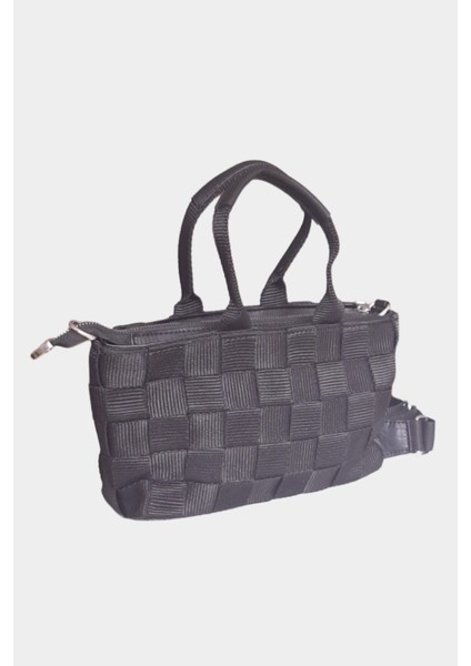 Hasır Görünümlü Yeşil Çapraz, El ve Omuz Çantası (Nas Bag)