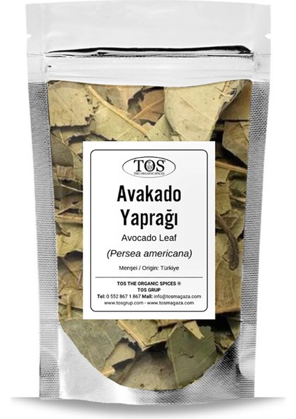 TOS The Organic Spices Avokado Yaprağı 50 gr