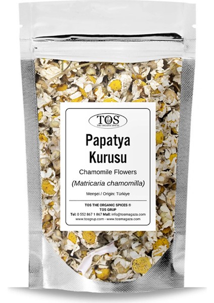 Papatya Kurusu 250 gr (1. Kalite) Matricaria Chamomilla / Chamomile Flowers, Papatya Çayı