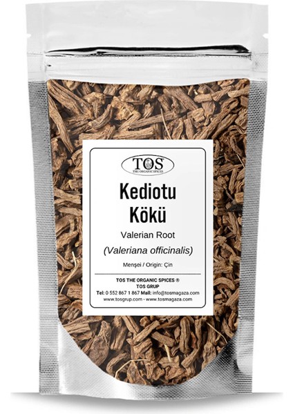 Kediotu Kökü 50 gr (1. Kalite) Valeriana Officinalis / Valerian Root, Çin