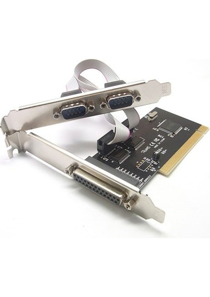 PCI LPT paralel port db25 + RS232 db9 dual seri com port