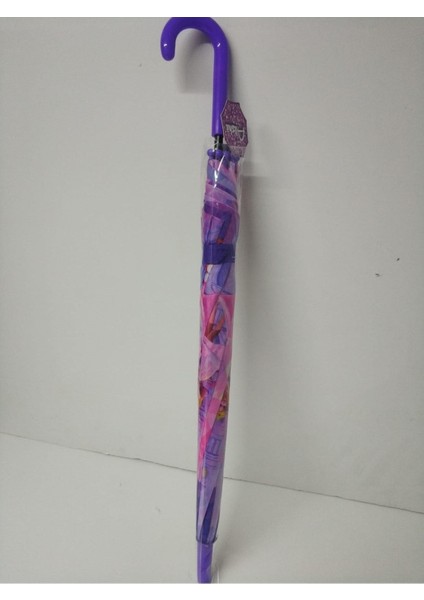 Alisha Kız Çocuk Şemsiyesi Pembe Desenli
