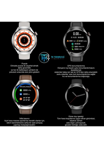 TH Teknoloji Market Gs Watch 4 Pro Akıllı Saat