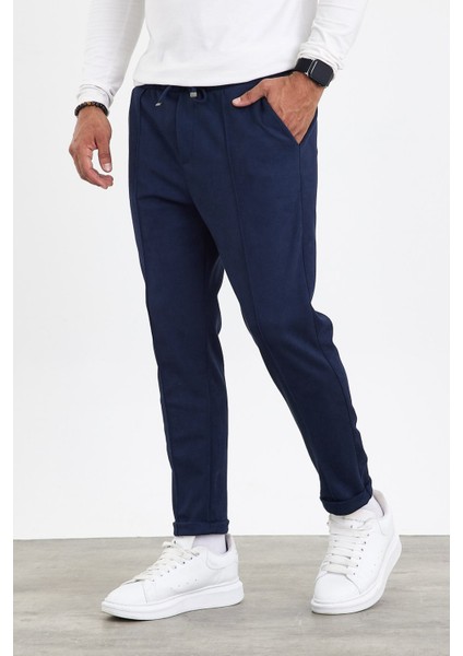 Jakarlı Kumaş Pantolon AF-K22036LNS