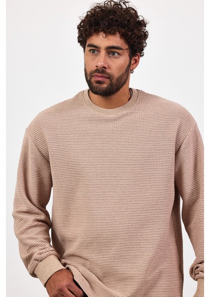 Uzun Kol Jakarlı T-Shirt AF-K32023LNS