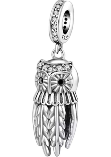 Baykuş Charm | 925 Ayar Gümüş