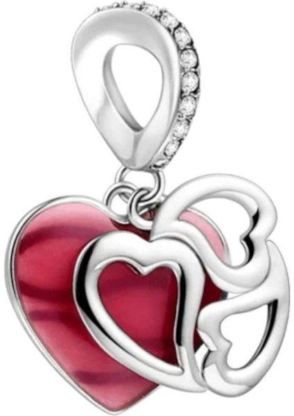 Dans Eden Kalpler Charm | 925 Ayar Gümüş