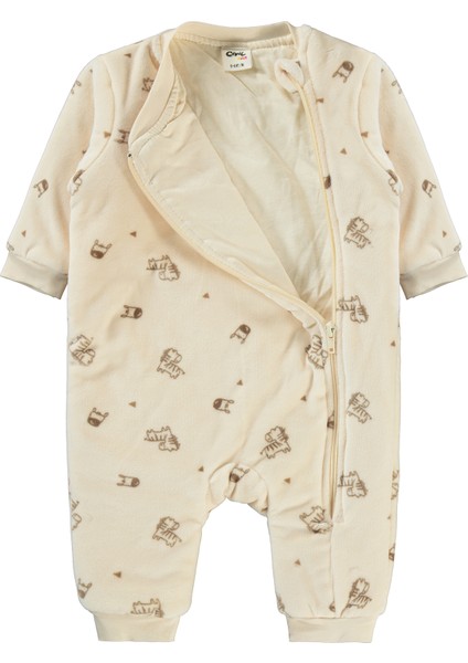 Erkek Bebek Patiksiz Uyku Tulumu 6-9 Ay Sütlükahve modelleri