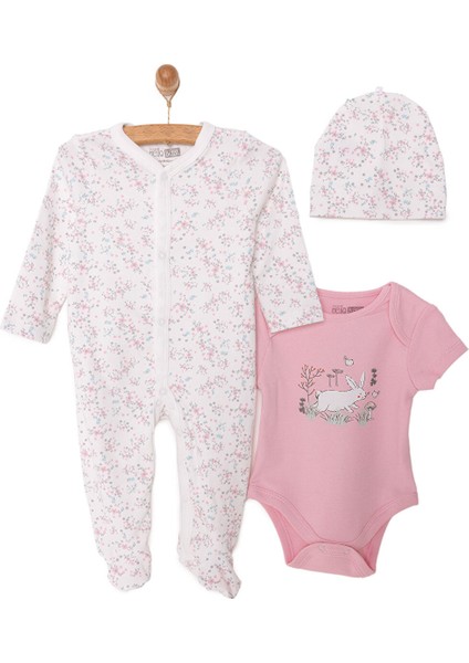 Kız Tulum-Body-Şapka Kız Bebek