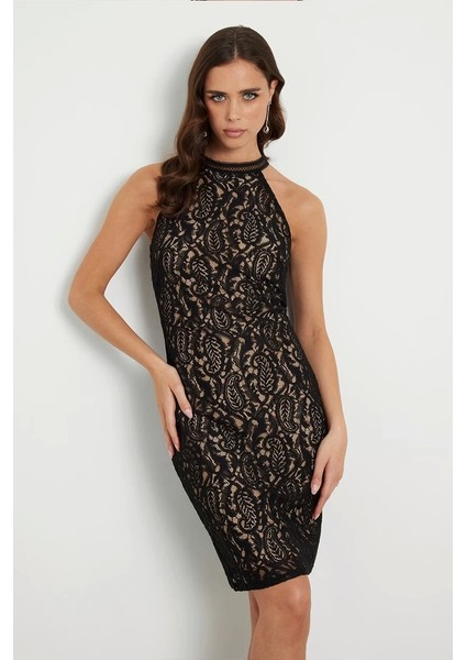 NEW LIZA MINI DRESS Kadın Siyah Elbise W4YK0KKC760-JBLK fiyatları