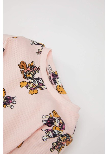 Kız Bebek Pijama Takımı Paw Patrol Uzun Kollu Fitilli Kaşkorse Üst Beli Lastikli Alt D8649A524AU modelleri