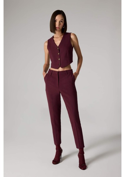 X Sorbe Regular Fit V Yaka Düğmeli Blazer Yelek D9928AX24AU
