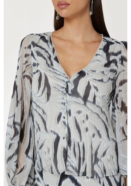 YVETTE LS PLEATING T Kadın Çok Renkli Elbise W4BH57WDW82-P9YI