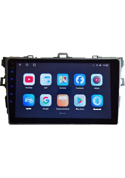 Toyota Corolla 2007-2013 Android Kablosuz Carplay Navigasyon Multimedya 9 Inch Ekran 4G Ram 32GB Hafıza modelleri