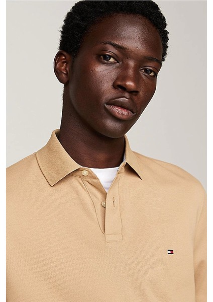 Erkek Uzun Kollu Polo Yaka Bej Sweatshirt fırsatları