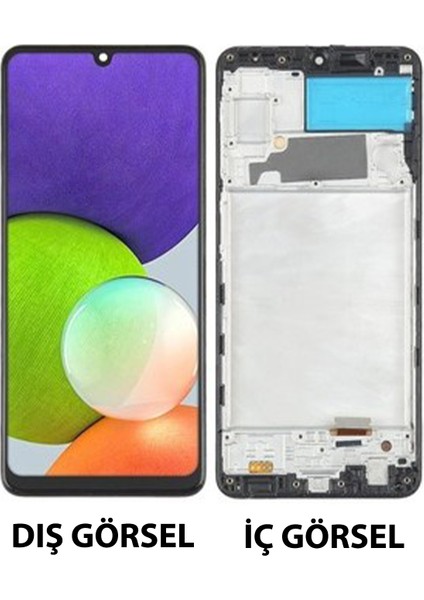 Samsung Galaxy A22 4g Uyumlu OLED Lcd+Dokunmatik+Çıtalı