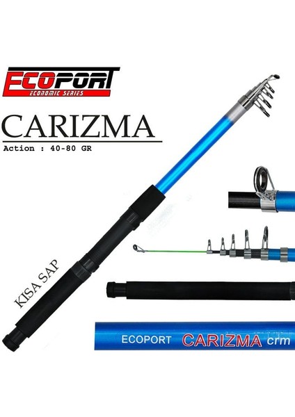 Carizma 270 cm 40-80G Atarlı Fiber Teleskopik Olta Kamışı