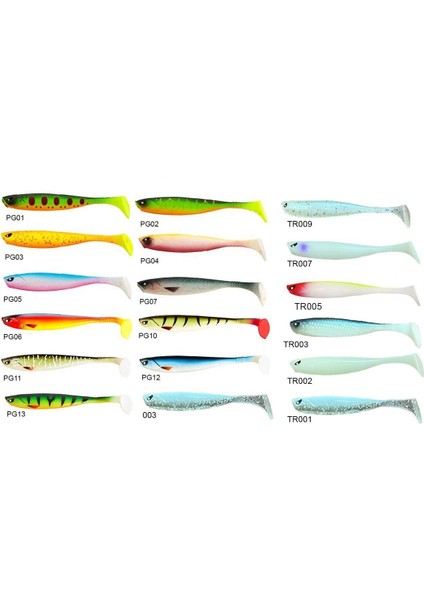 Basara 3D Soft Swim 8.89 cm TR007 Silikon Yem 6 Adet
