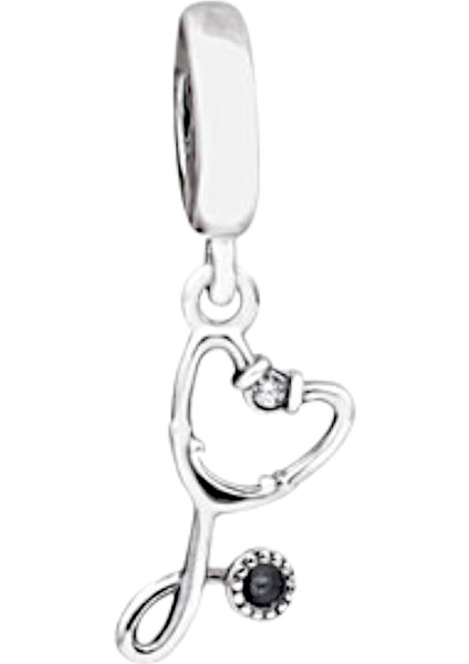 Steteskop Charm | 925 Ayar Gümüş