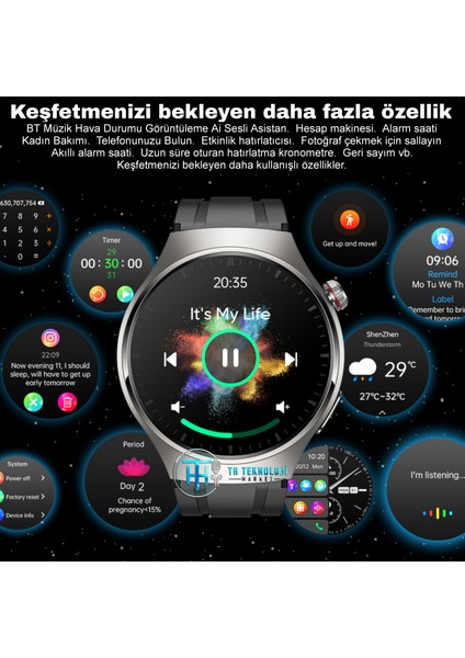 TH Teknoloji Market Gs Watch 4 Pro Akıllı Saat