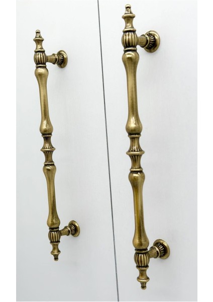 Şehzade Antik Sarı Mobilya Dolap Mutfak Çekmece Kulpu 160 mm ( 16 cm ) 10 Adet