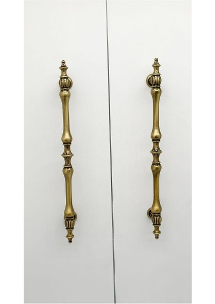 Şehzade Antik Sarı Mobilya Dolap Mutfak Çekmece Kulpu 160 mm ( 16 cm ) 2 Adet modelleri