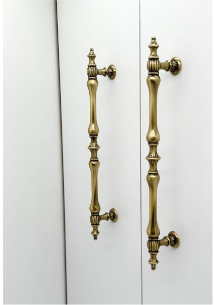 Şehzade Antik Sarı Mobilya Dolap Mutfak Çekmece Kulpu 160 mm ( 16 cm ) 2 Adet fırsatları