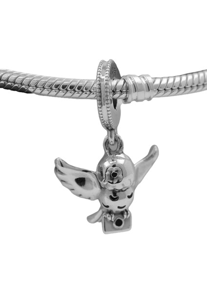 Harry Potter Baykuş Hedwig Charm | 925 Ayar Gümüş