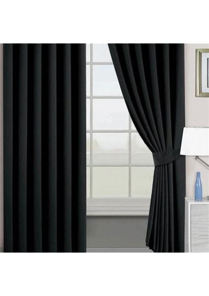 Lüx Black Out Karartma Perde Projeksiyon Perde Siyah Blackout Fon-Pilesiz fiyatları