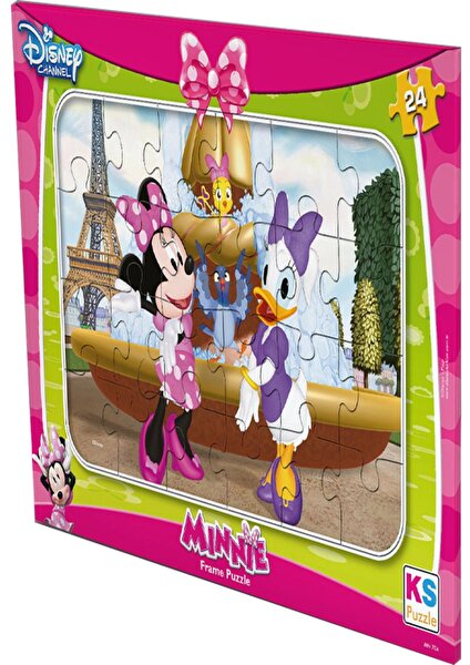 Mr. Rzn Store Ks Games Puzzle 24 Parça Minnie Mose Frame MIN704 Ksgm