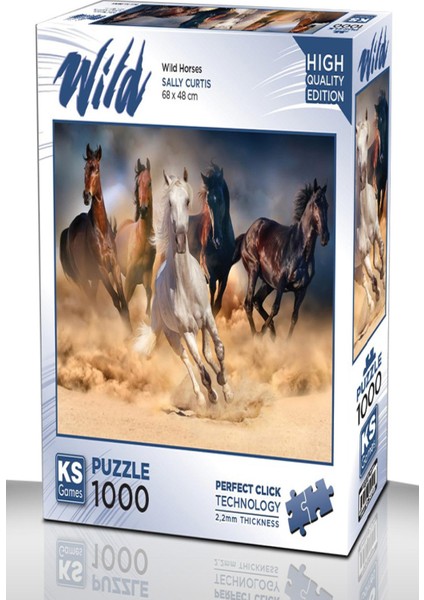 Mr. Rzn Store Ks Games Puzzle Yetişkin 1000 Parça Wild Horses 20769 Ksgm