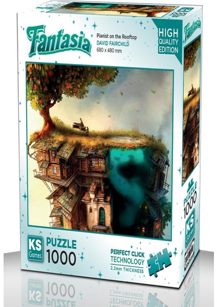 Mr. Rzn Store Ks Games Puzzle Yetişkin 1000 Parça Pianist On The Rooftop 20777 Ksgm