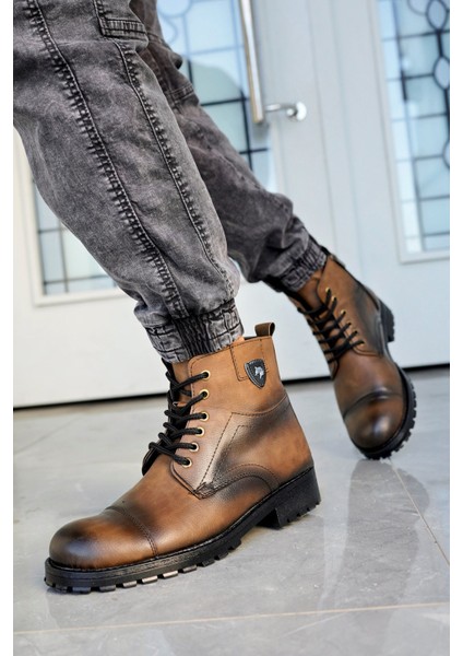 Thomas Açık Kahve Garantili Su & Soğuk Geçirmez Kışlık Fermuarlı Bot Kauçuk Taban Sağlam THOMAS-254 fırsatları