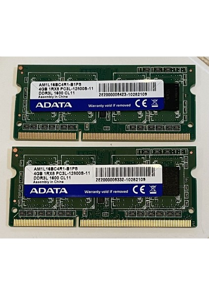 4gb DDR3L 1600MHZ AM1L16BC4R 1rx8 12800S CL11 Notebook Ram