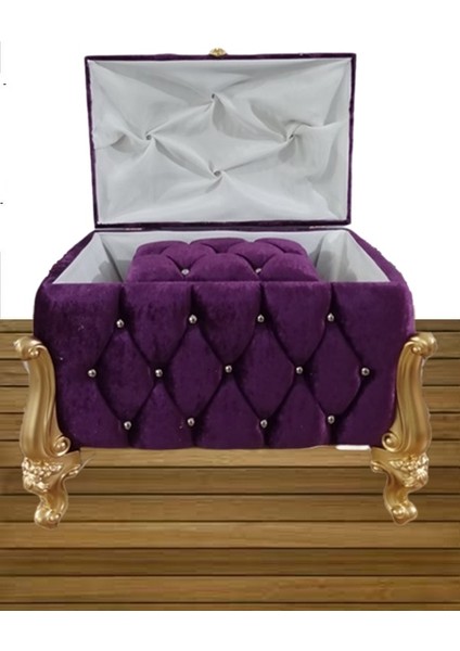 Sandık Nişan Bohça Damat Gelin Sandığı 2'li 0606