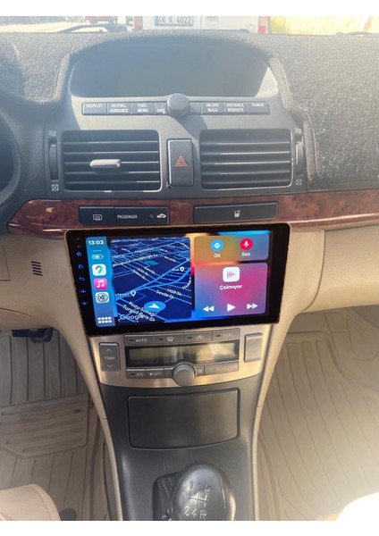 Toyota Avensi（ 2003-2008 Yıl）android Sürüm 13 Kablosuz Carplay Navigasyon Multimedya 9 Inç Ekran 1G Ram +16GB Hafıza Çerçeveli ve arka görüş kameralı