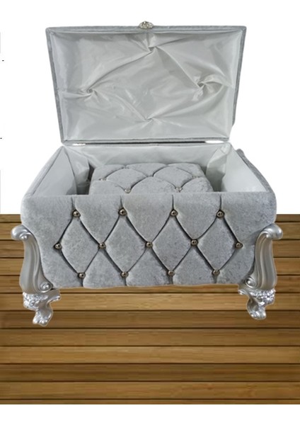 Sandık Nişan Bohça Damat Gelin Sandığı 2'li 0608